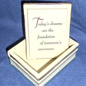 Vintage 1980s Hallmark Stack of Books Trinket Box